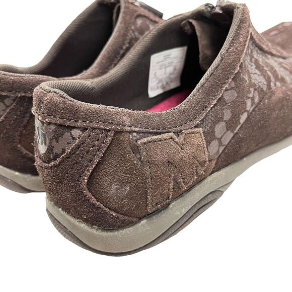 MERRELL AIR CUSHION Espresso Genuine Leather Loafers Casual Sneakers sz 7.5 - Picture 5 of 16